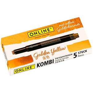 Image ONLINE® 17178/12 Tintenpatronen für Füller Golden Yellow 5 St.