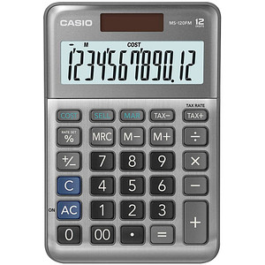 Image CASIO MS-120FM Tischrechner grau