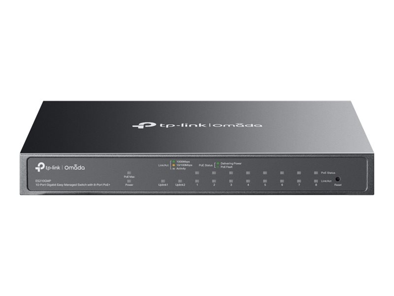 Image TP-LINK Omada 10-Port Gigabit Easy Managed Switch with 8-Port PoE+