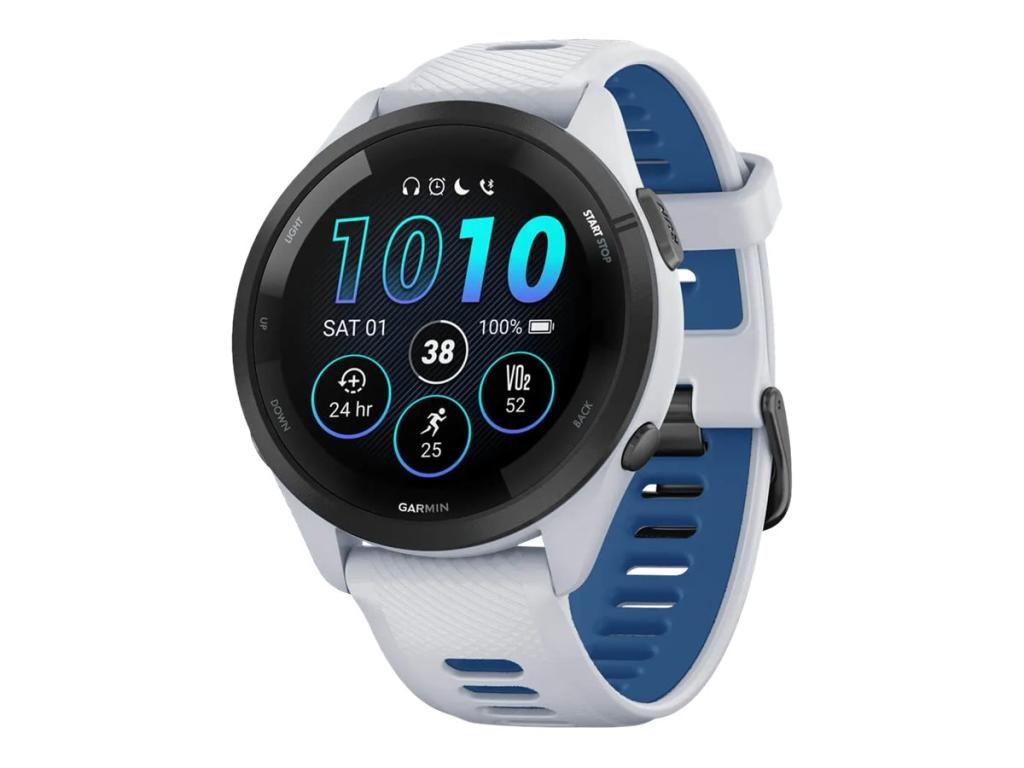 Image GARMIN Forerunner 265 - 46 mm - Whitestone - intelligente Uhr mit Riemen - Hand