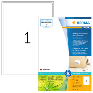 Image 80 HERMA Etiketten weiß 199,6 x 289,1 mm
