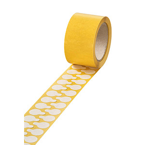 Image 1.000 VELOFLEX Folien-Verschlussetiketten transparent 15,0 x 15,0 mm