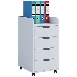 Image VCM my office Konal Maxi Rollcontainer weiß 4 Auszüge 40,0 x 50,0 x 74,0 cm