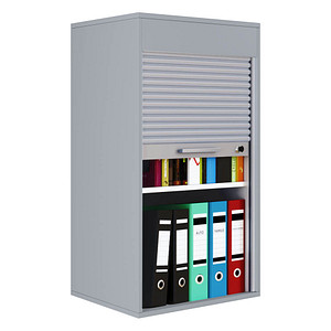 Image VCM my office Aktos L Rollladenschrank grau 1 Fachboden 50,0 x 40,0 x 93,0 cm