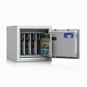 Image ISS safe4key Schlüsseltresor grau mit 160 Haken Elektronikschloss