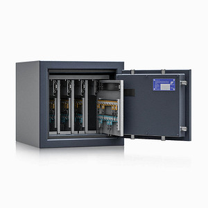 Image ISS safe4key Schlüsseltresor grau mit 160 Haken Elektronikschloss