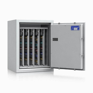 Image ISS safe4key Schlüsseltresor grau mit 440 Haken Elektronikschloss