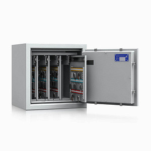 Image ISS safe4key Schlüsseltresor grau mit 144 Haken Elektronikschloss