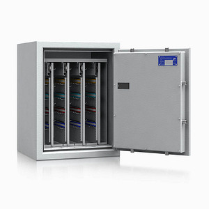 Image ISS safe4key Schlüsseltresor grau mit 192 Haken Elektronikschloss