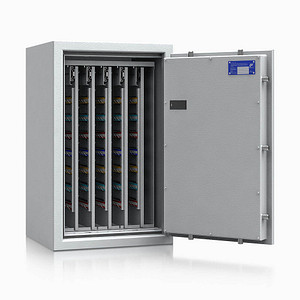 Image ISS safe4key Schlüsseltresor grau mit 600 Haken Elektronikschloss