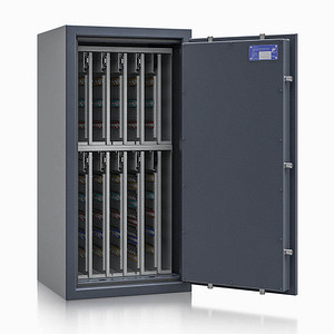 Image ISS safe4key Schlüsseltresor grau mit 720 Haken Doppelbartschloss