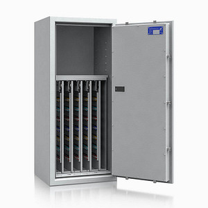 Image ISS safe4key Schlüsseltresor grau mit 600 Haken Elektronikschloss