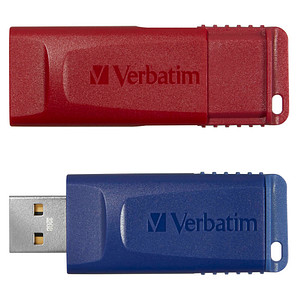 Image Verbatim USB-Sticks Slider rot, blau 32 GB