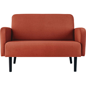 Image PAPERFLOW 2-Sitzer Sofa LISBOA, Stoffbezug, rost