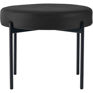 Image PAPERFLOW Sitzbank GAIA GBRC.01.01 schwarz Kunstleder 57,5 cm