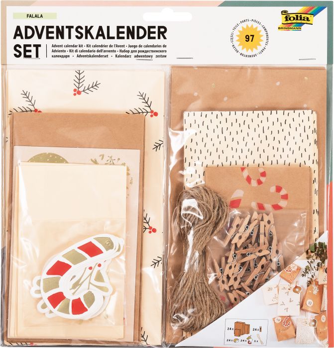 Image folia Adventskalender-Set FALALA, 97-teilig