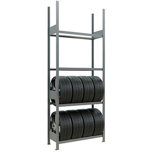 Image SCHULTE Reifenregal 20987 silber 105,0 x 40,0 x 275,0 cm