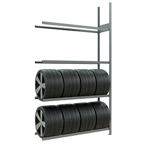 Image SCHULTE Anbau-Schwerlastregal 20998 silber 150,0 x 40,0 x 275,0 cm