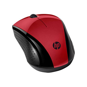 Image HP 220 Maus kabellos rot, schwarz
