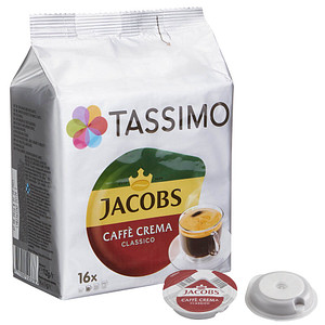 Image TASSIMO JACOBS CAFFÈ CREMA CLASSICO Kaffeediscs 16 Portionen