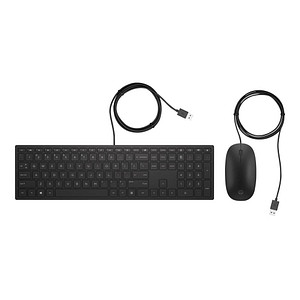 Image HP Pavilion 400 Tastatur-Maus-Set kabelgebunden schwarz