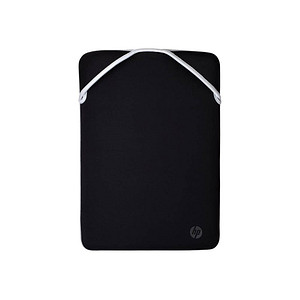 Image HP Laptophülle Protective Reversible Kunstfaser schwarz/silber bis 39,6 cm (15,6 Zoll)