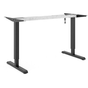 Image actiforce Steelforce Pro 300 Slim elektrisch höhenverstellbares Schreibtischgestell schwarz ohne Tischplatte T-Fuß-Gestell schwarz 101,0 - 151,0 x 60,0 cm