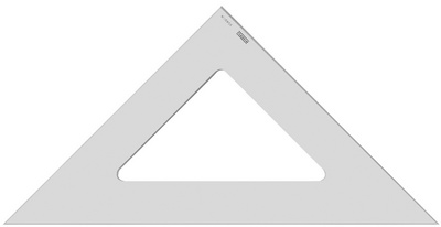 Image MINERVA Zeichendreieck, Hypotenuse: 495 mm, 45 Grad