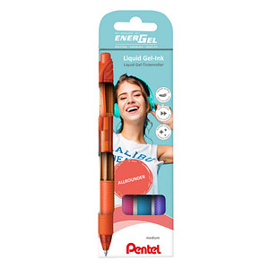 Image Pentel Gel-Tintenroller EnerGel X BL107, 4er Set