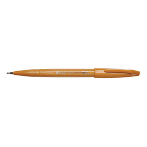 Image PentelArts Faserschreiber Brush Sign Pen SES 15, ocker
