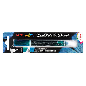 Image Pentel Dual Metallic Brush XGFH-DDX Brush-Pen grün