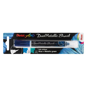 Image Pentel Dual Metallic Brush XGFH-DCX Brush-Pen blau