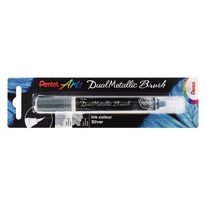 Image Pentel Dual Metallic Brush XGFH-DZX Brush-Pen silber