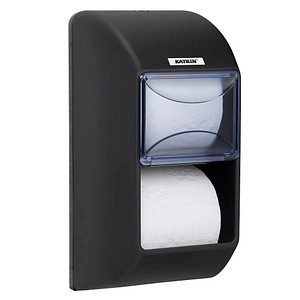 Image KATRIN Toilettenpapierspender 104452 schwarz Kunststoff