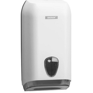 Image KATRIN Toilettenpapierspender für Einzelblatt 92582 weiß Kunststoff