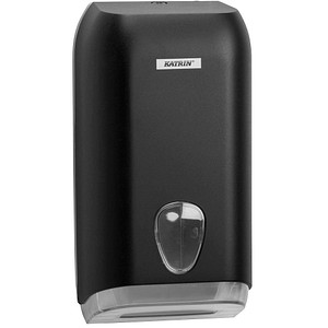 Image KATRIN Toilettenpapierspender für Einzelblatt 92605 schwarz Kunststoff