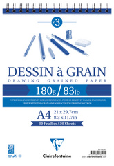 Image Clairefontaine Zeichenpapier-Spiralblok "à Grain", DIN A5