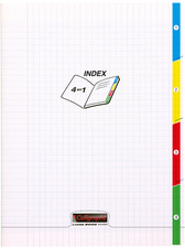 Image Calligraphe Cahier 4 index 8000 POLYPRO, 240 x 320 mm