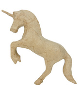 Image décopatch Pappmaché-Figur "Einhorn", 120 mm