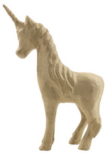 Image décopatch Pappmaché-Figur "Einhorn 3", 210 mm