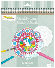 Image avenue mandarine Malbuch "Graffy Pop Mandala", Magie
