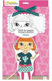 Image avenue mandarine Ausmal-Puppe "Maya