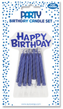 Image Clairefontaine Geburtstagskerzen "Happy Birthday", blau