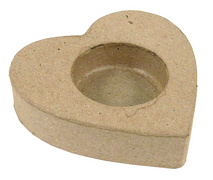 Image décopatch Pappmaché-Teelichthalter, naturbraun