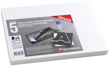 Image Clairefontaine Foam Board, 210 x 297 mm (A4), 5 mm, weiß