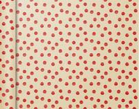 Image Clairefontaine Geschenkpapier "Tiny Rolls Punkte rot"