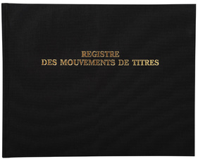 Image EXACOMPTA Registre "Mouvements de titre", 240 x 320 mm