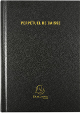 Image EXACOMPTA Agenda Perpétuel Caisse 210 x 148 mm, noir