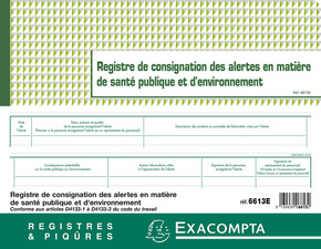 Image EXACOMPTA Piqûre "Registre de consignation", 240 x 320 mm