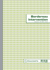Image EXACOMPTA Manifold "Bordereau intervention", dupli